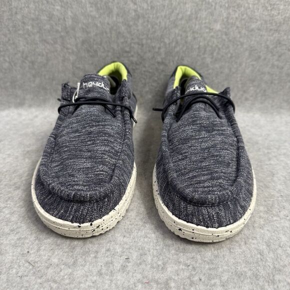 Hey Dude Shoes Youth 6 Wally Stretch Naval Speckle Slip On Comfort Walking NEW - Picture 2 of 10